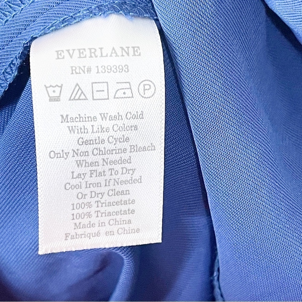 Everlane Royal Blue The Japanese GoWeave Tank Wrap Dress Size 0 US - Picture 7 of 7